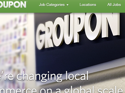 Groupon jobs page