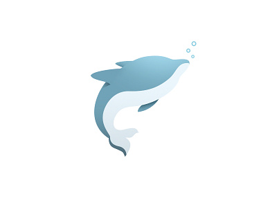 Dolphin Logo blue dolphin illustration logo sea