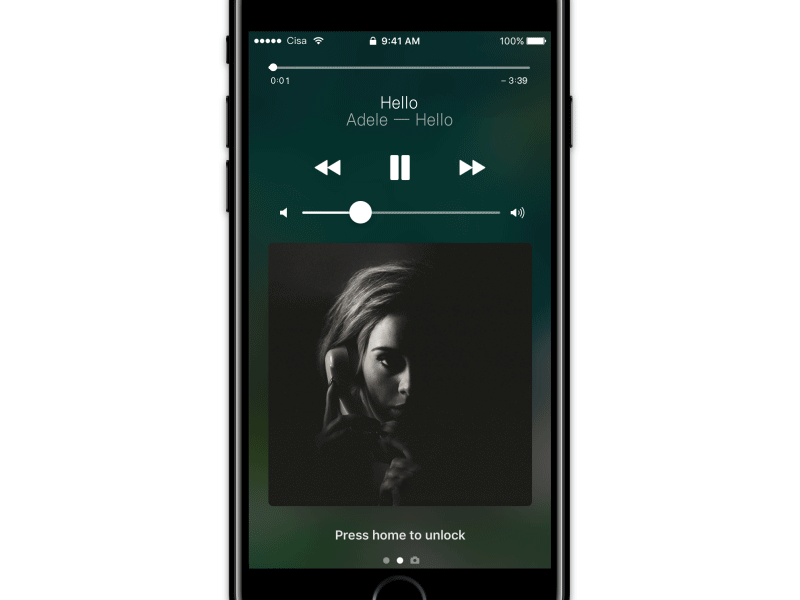 Music 3D Touch Concept 3d，apple choose gif ios menu music songs touch，iphone ui ux