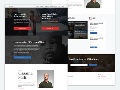 AMLA Website UI