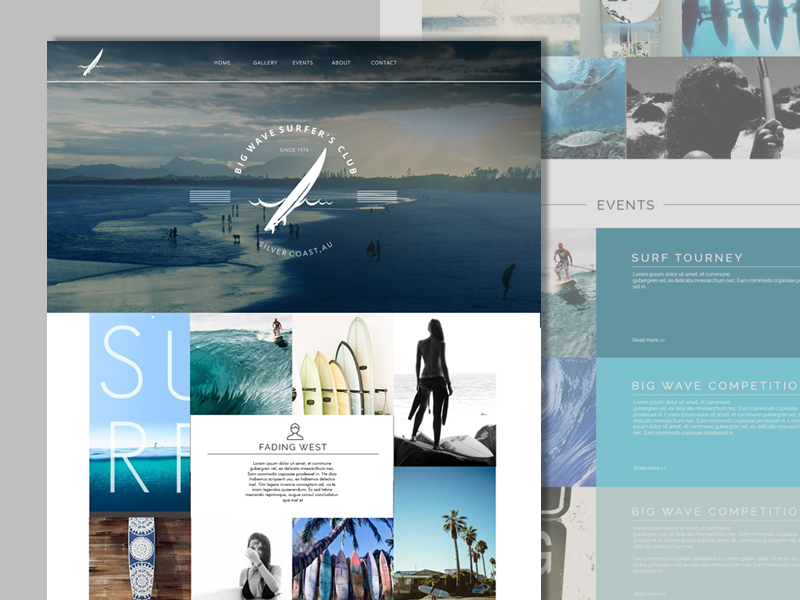 Palm Surf - Blog/Community Site Landing Page by Jenn Pereira on Dribbble