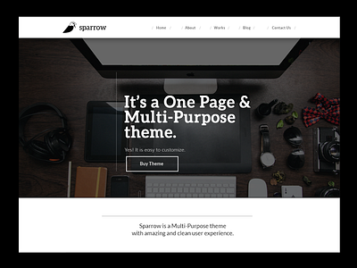 Sparrow Agency Website agency corporate theme professional webdesign