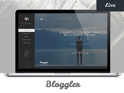 Bloggler (Photo Blog) Live! blog lightbox photo album portfolio webdesign