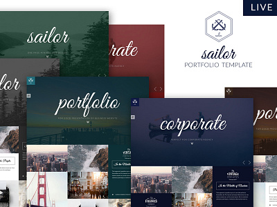 Sailor Creative Portfolio Template creative personal portfolio web design