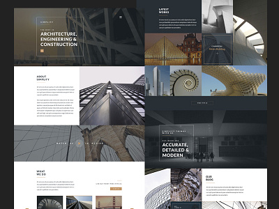 Architecture Web Design architecture corporate creative industrial modern web design