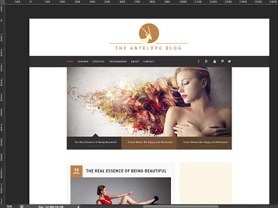 WIP - Antelope Minimal Blog Design blog creative minimal blog simple webdesign