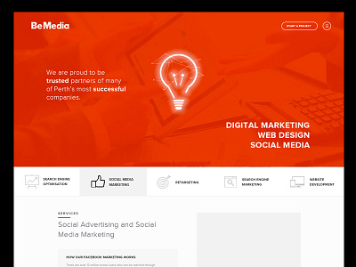Digital Agency - Concept 2 agency digital marketing website
