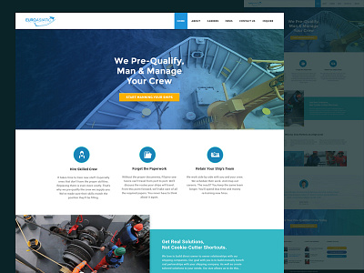 Shipping Company Web ReDesign modern shipping web design