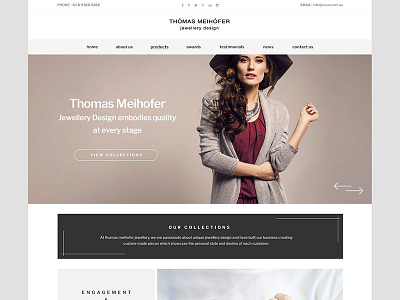 eCommerce Website brand e commerce jewellery light minimal shop web design