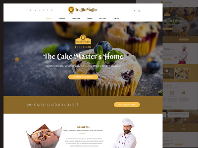 Bakery Web Design bakery classic clean minimal modern web design