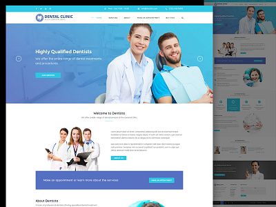 Dental Clinic Web Design Demo clean dental clinic dentist homes minimal modern web design