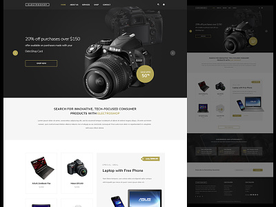 Electronic Shop Demo ecommerce electronic shop gadgets web design