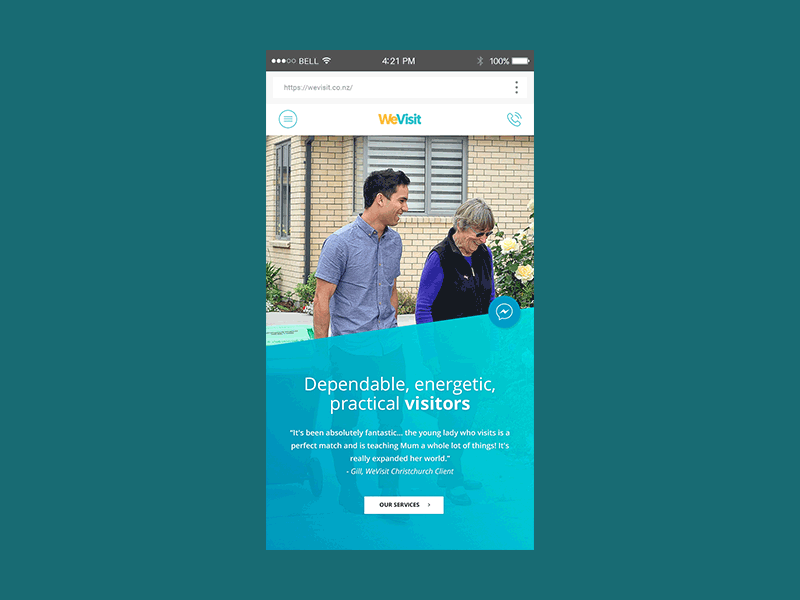 WeVisit - Mobile Website Design responsive design mobile mobile app mobile website