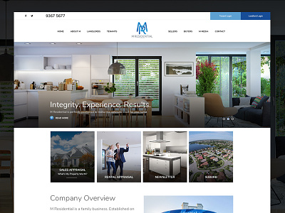 Minimalist Real Estate Web Redesign clean homes minimal modern real estate web design