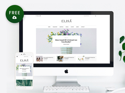 Freebie – Elisa WordPress Blog Theme
