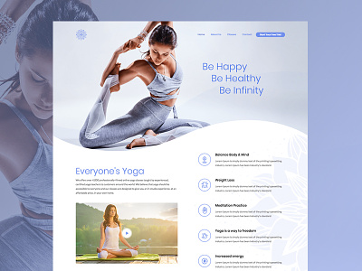 Fitness Web Design Demo fitness health minimalist web design wordpress themes yoga