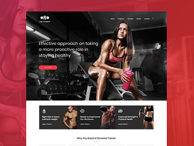 Gym & Fitness Coach Web Design