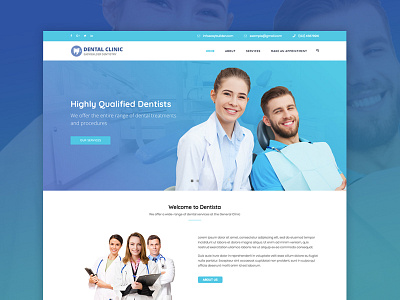 WordPress theme for Dentists, Doctors and Medical Personnel dentists doctors medical web design wordpress wordpress themes