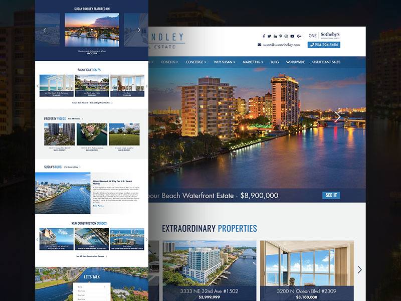 Real Estate Web Design Concept No. 1 real estate agent real estate webdesign web design