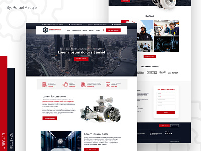Mechanic Industry Website - Adobe XD Template