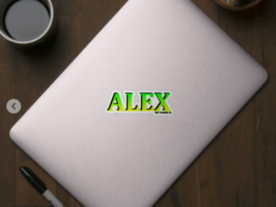ALEX, MY NAME IS ALEX/ SAMER BRASIL @samerbrasil alex design illustration my name is samer brasil samerbrasil sticker
