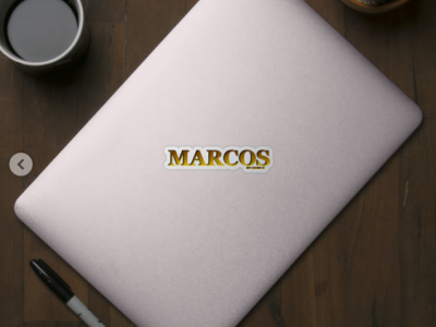 MARCOS, MY NAME IS MARCOS/SAMER BRASIL, Sticker @samerbrasil design illustration marcos my name is samer brasil samerbrasil sticker