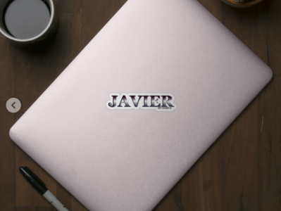 JAVIER, MY NAME IS JAVIER/SAMER BRASIL, Sticker @samerbrasil design illustration javier my name is samer brasil samerbrasil sticker