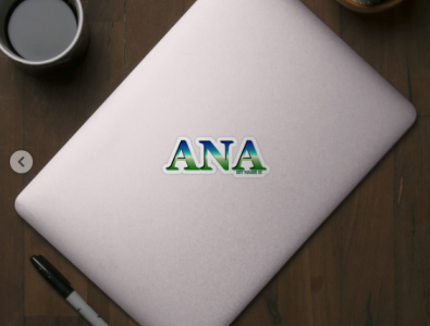 ANA. MY NAME IS ANA/SAMER BRASIL, Sticker @samerbrasil ana design illustration my name is samer brasil samerbrasil sticker