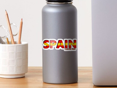 SPAIN. I LOVE YOU SPAIN. SAMER BRASIL. (ESPAÑA) Sticker