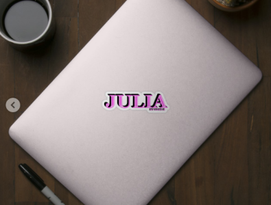 JULIA. MY NAME IS JULIA/SAMER BRASIL Sticker