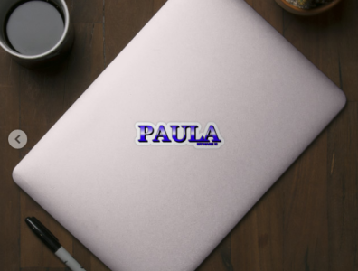 PAULA. MY NAME IS PAULA/SAMER BRASIL, Sticker @samerbrasil animation design illustration my name is paula samer brasil samerbrasil sticker