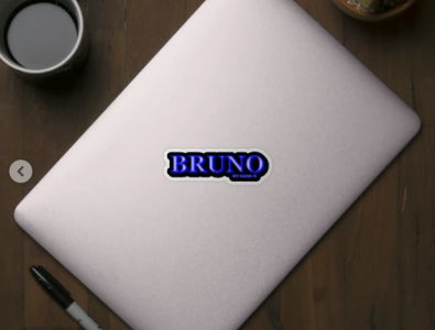 BRUNO. MY NAME IS BRUNO. SAMER BRASIL Sticker @samerbrasil animation bruno design illustration my name is samer brasil samerbrasil sticker