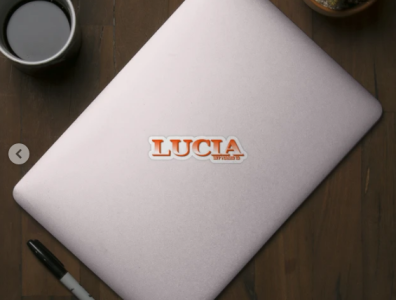 LUCIA. MY NAME IS LUCIA. SAMER BRASIL. Sticker