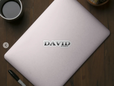 DAVID. MY NAME IS DAVID. SAMER BRASIL. Sticker