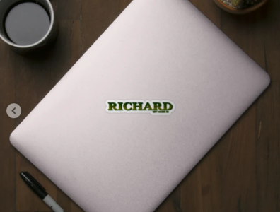 RICHARD. MY NAME IS RICHARD. SAMER BRASIL. Sticker @samerbrasil animation design illustration my name is richard samer brasil samerbrasil sticker