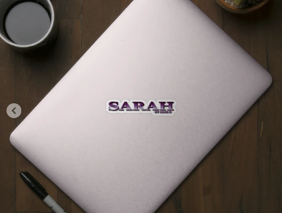 SARAH. MY NAME IS SARAH. SAMER BRASIL. Sticker