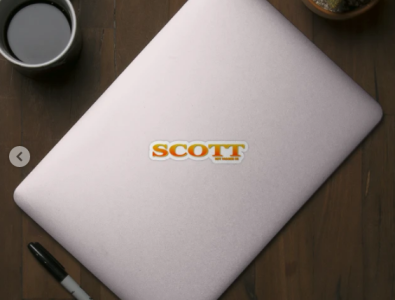 SCOTT. MY NAME IS SCOTT. SAMER BRASIL. Sticker