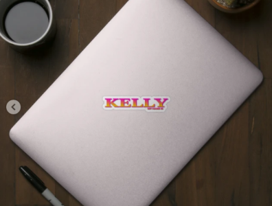 KELLY. MY NAME IS KELLY. SAMER BRASIL. Sticker