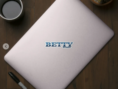 BETTY. MY NAME IS BETTY. SAMER BRASIL, Sticker @samerbrasil animation betty design illustration magnet my name is samer brasil samerbrasil sticker