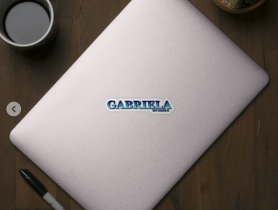 GABRIELA. MY NAME IS GABRIELA. SAMER BRASIL. Sticker