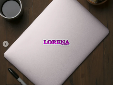 LORENA. MY NAME IS LORENA. SAMER BRASIL. Sticker @samerbrasil branding design illustration logo my name is samer brasil samerbrasil sticker usa