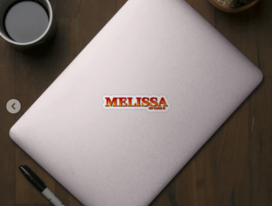 MELISSA. MY NAME IS MELISSA. SAMER BRASIL. Sticker @samerbrasil branding design illustration logo my name is name melissa samer brasil samerbrasil sticker
