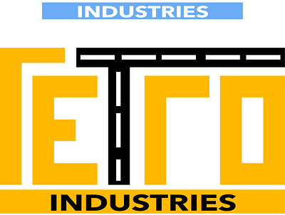 retro industries design logo