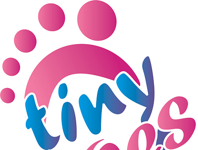 tiny toes konsep logo logo logocute logodesign logoproduct