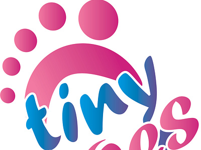 tiny toes konsep logo logo logocute logodesign logoproduct