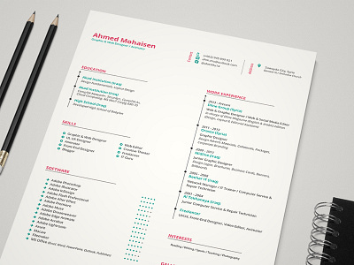 My Resume desktop free hire information job mockup paper pen resume simple work