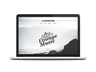 Lounge Music (website) black grey lounge music simple ui ux website white