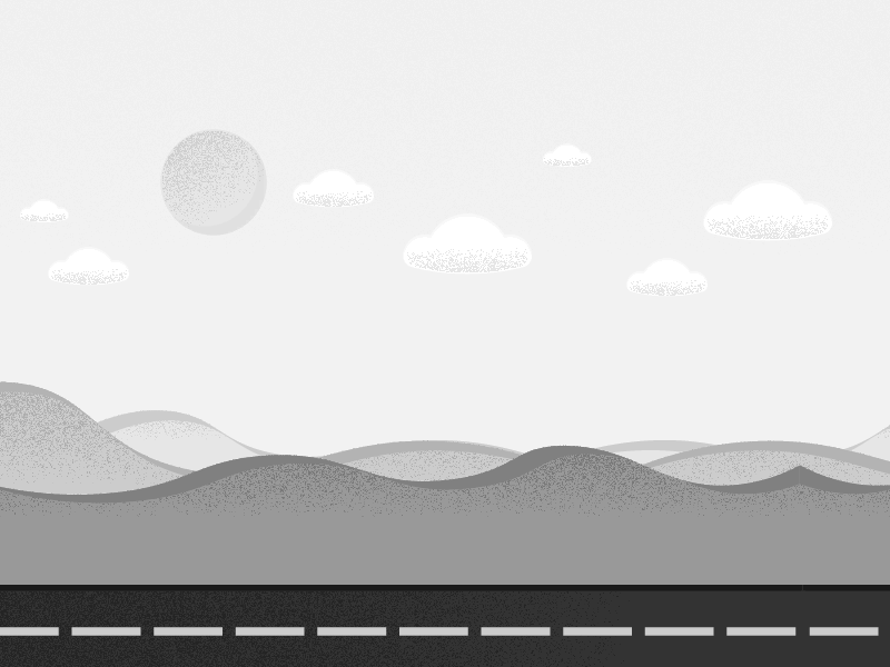 Start The Journey! car cartoon funny gif illustration landscape motion graphic nature