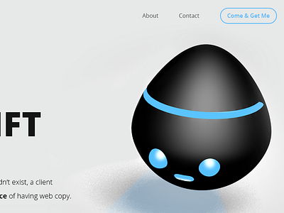 Xilosift Website 3d ai cinema 4d cute funny light robot web design