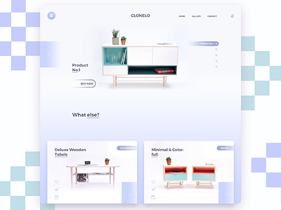 Clonelo clean decor ecommerce graphic design house interior layout minimal web design